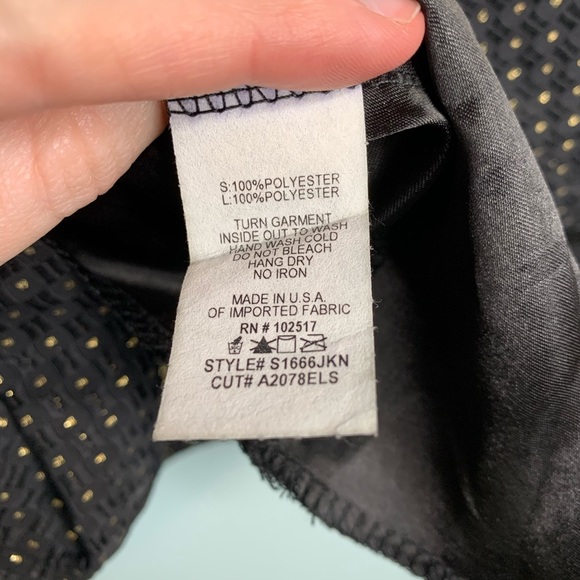 Soprano Metallic Dot Textured Skater Skirt - Picture 4 of 8